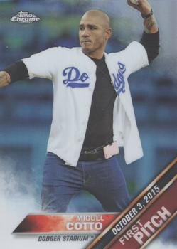 2016 Topps Chrome - First Pitch #FPC-17 Miguel Cotto Front