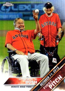 2016 Topps Chrome - First Pitch #FPC-19 George H. W. Bush Front