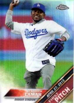 2016 Topps Chrome - First Pitch #FPC-20 Kendrick Lamar Front