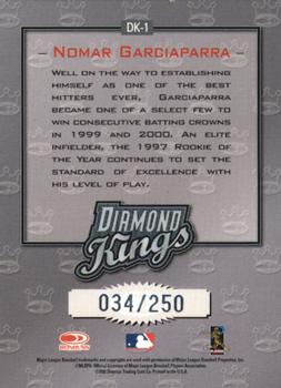 2002 Donruss - Diamond Kings Studio Series #DK-1 Nomar Garciaparra  Back