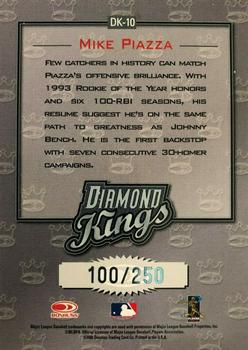 2002 Donruss - Diamond Kings Studio Series #DK-10 Mike Piazza  Back