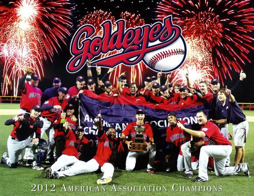 2012 Winnipeg Goldeyes Team Photo #NNO Winnipeg Goldeyes American Association Champions Front