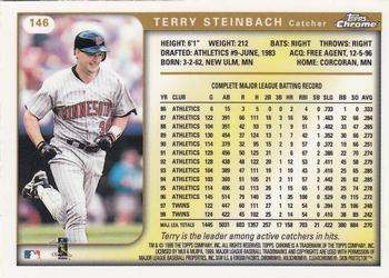 1999 Topps Chrome #146 Terry Steinbach Back