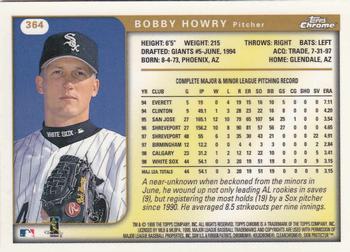 1999 Topps Chrome #364 Bobby Howry Back