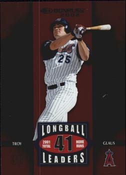 2002 Donruss - Longball Leaders #LL-10 Troy Glaus  Front