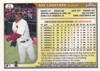 1999 Topps Chrome - Refractors #35 Ray Lankford  Back