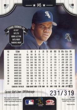 2002 Donruss - Stat Line Career #145 Frank Thomas Back