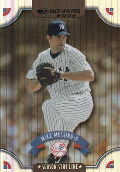 2002 Donruss - Stat Line Season #33 Mike Mussina Front