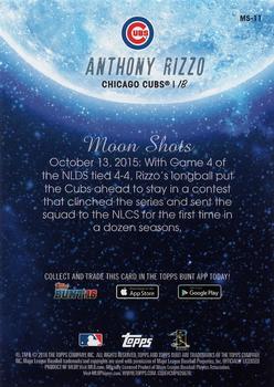 2016 Topps Bunt - Moon Shots #MS-11 Anthony Rizzo Back