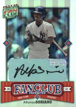 2002 Donruss Best of Fan Club - Autographs #287 Alfonso Soriano Front