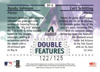 2002 Donruss Best of Fan Club - Double Features #DF-9 Randy Johnson / Curt Schilling  Back