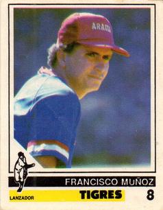1988-89 Venezuelan Winter League Stickers #8 Francisco Muñoz Front