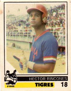 1988-89 Venezuelan Winter League Stickers #18 Hector Rincones Front