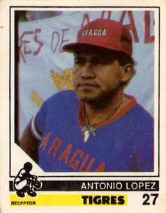 1988-89 Venezuelan Winter League Stickers #27 Antonio Lopez Front