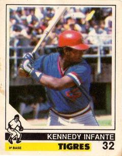 1988-89 Venezuelan Winter League Stickers #32 Kennedy Infante Front