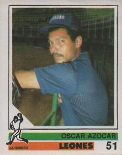 1988-89 Venezuelan Winter League Stickers #51 Oscar Azocar Front