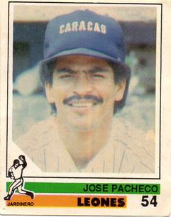 1988-89 Venezuelan Winter League Stickers #54 Jose Pacheco Front