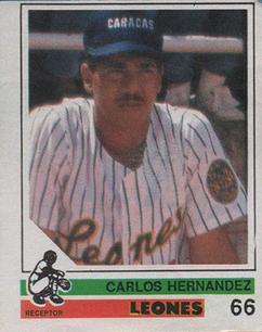 1988-89 Venezuelan Winter League Stickers #66 Carlos Hernandez Front