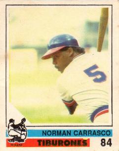 1988-89 Venezuelan Winter League Stickers #84 Norman Carrasco Front