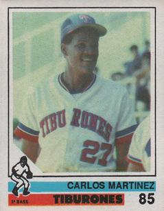1988-89 Venezuelan Winter League Stickers #85 Carlos Martinez Front