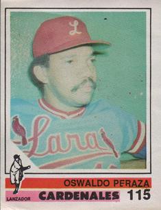 1988-89 Venezuelan Winter League Stickers #115 Oswald Peraza Front