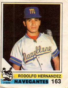1988-89 Venezuelan Winter League Stickers #163 Rodolfo Hernandez Front