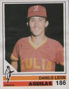 1988-89 Venezuelan Winter League Stickers #186 Danilo Leon Front