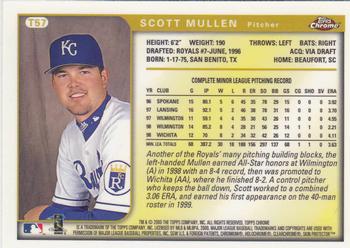 1999 Topps Chrome Traded and Rookies #T57 Scott Mullen Back
