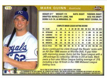 1999 Topps Chrome Traded and Rookies #T59 Mark Quinn Back