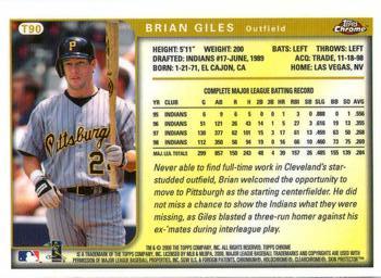 1999 Topps Chrome Traded and Rookies #T90 Brian Giles Back