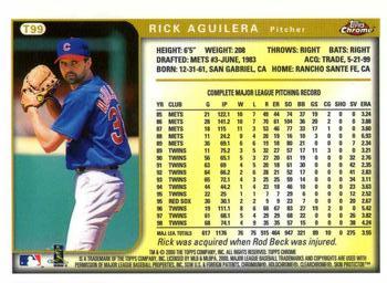 1999 Topps Chrome Traded and Rookies #T99 Rick Aguilera Back