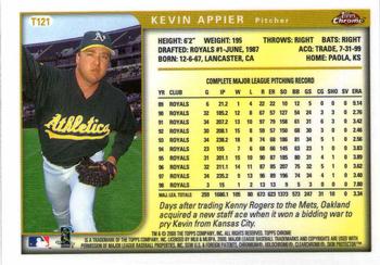 1999 Topps Chrome Traded and Rookies #T121 Kevin Appier Back
