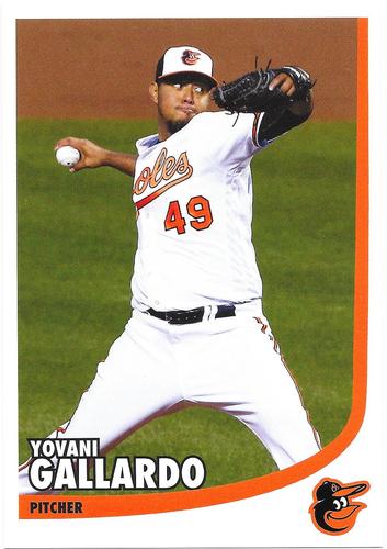 2016 Baltimore Orioles Photocards #NNO Yovani Gallardo Front