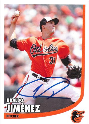 2016 Baltimore Orioles Photocards #NNO Ubaldo Jimenez Front