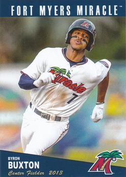2013 Grandstand Fort Myers Miracle #NNO Byron Buxton Front