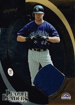 2002 Donruss Best of Fan Club - League Leaders Materials #LL-25 Todd Helton Front