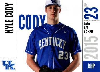2015 Kentucky Wildcats #108 Kyle Cody Front