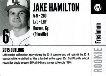 2015 Kentucky Wildcats #114 Jake Hamilton Back