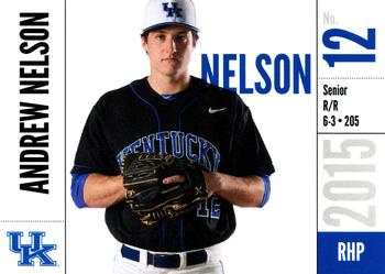 2015 Kentucky Wildcats #124 Andrew Nelson Front