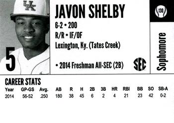 2015 Kentucky Wildcats #130 JaVon Shelby Back