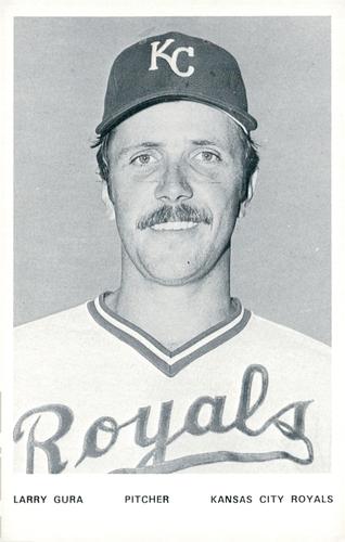 1976 Kansas City Royals Photocards #NNO Larry Gura Front