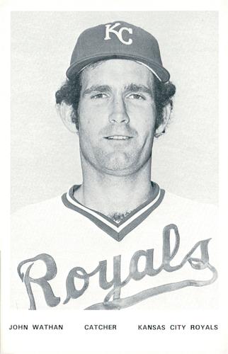 1976 Kansas City Royals Photocards #NNO John Wathan Front