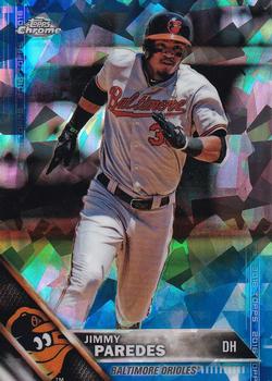 2016 Topps - Chrome Sapphire 65th Anniversary Edition #6 Jimmy Paredes Front