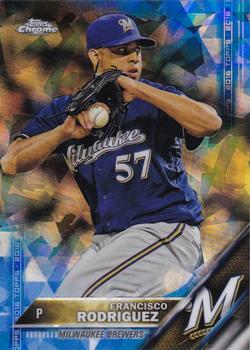 2016 Topps - Chrome Sapphire 65th Anniversary Edition #18 Francisco Rodriguez Front
