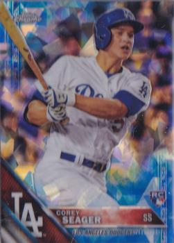 2016 Topps - Chrome Sapphire 65th Anniversary Edition #85 Corey Seager Front
