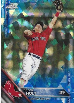 2016 Topps - Chrome Sapphire 65th Anniversary Edition #280 Brock Holt Front