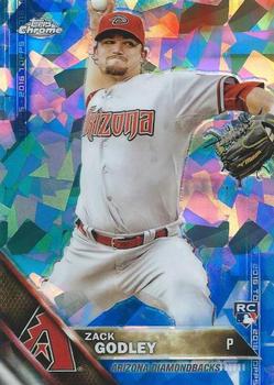 2016 Topps - Chrome Sapphire 65th Anniversary Edition #290 Zack Godley Front