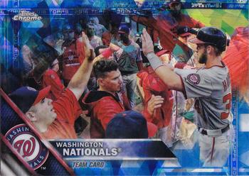 2016 Topps - Chrome Sapphire 65th Anniversary Edition #318 Washington Nationals Front