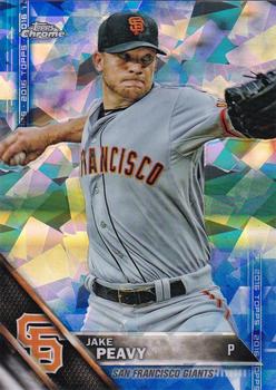2016 Topps - Chrome Sapphire 65th Anniversary Edition #320 Jake Peavy Front