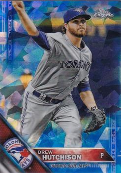 2016 Topps - Chrome Sapphire 65th Anniversary Edition #343 Drew Hutchison Front